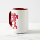 Elmo | Doe de gelukkige dans Mok (Voorkant links)