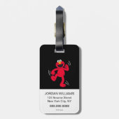 Elmo | Doe de Happy Dance Bagagelabel (Achterkant verticaal)