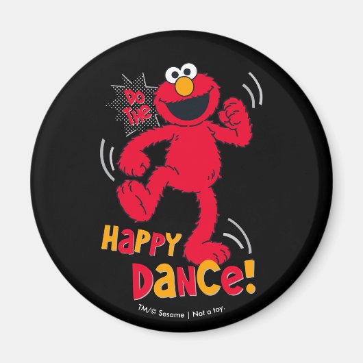 Elmo | Doe de Happy Dance Magneet (Voorkant)