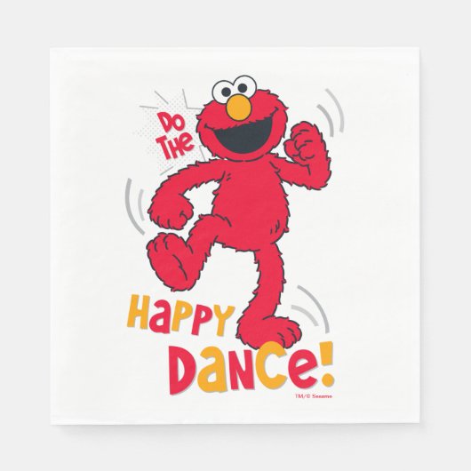 Elmo | Doe de Happy Dance Servet (Voorkant)