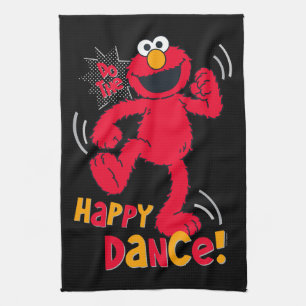 Elmo   Doe de Happy Dance Theedoek