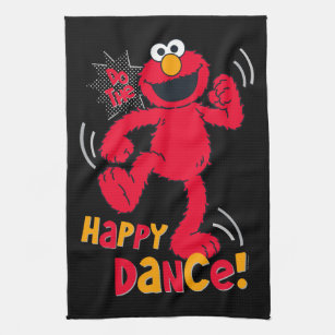 Elmo   Doe de Happy Dance Theedoek
