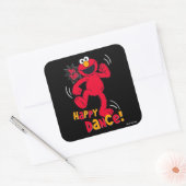 Elmo | Doe de Happy Dance Vierkante Sticker (Envelop)