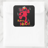 Elmo | Doe de Huppeldans Vierkante Sticker (Tas)