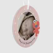 Elmo | Eerste Kerstmis baby - Jouw naam toevoegen Ornament (voorkant)