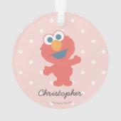 Elmo | Eerste Kerstmis baby - Jouw naam toevoegen Ornament (achterkant)
