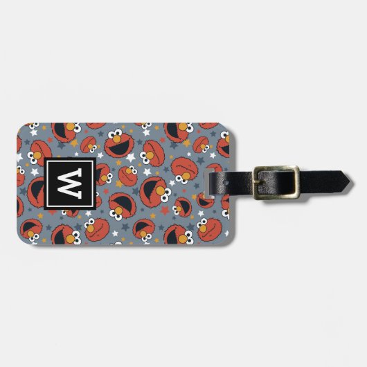 Elmo | Elmo Rules Star Pattern Bagagelabel (Voorkant horizontaal)