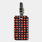 Elmo Emoji Pattern Bagagelabel (Voorkant verticaal)