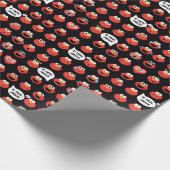 Elmo Emoji Pattern Cadeaupapier (Hoek)
