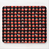 Elmo Emoji Pattern Muismat (Voorkant)