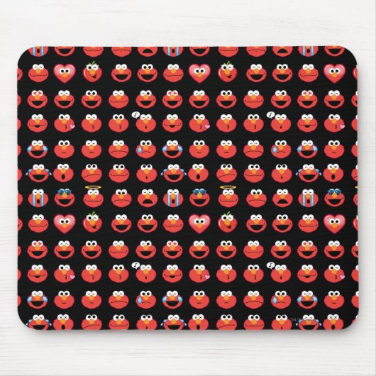 Elmo Emoji Pattern Muismat (Voorkant)