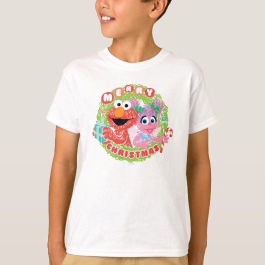 Elmo en Abby Scribble T-shirt (Voorkant)