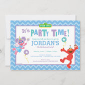 Elmo en Abby Verjaardag Kaart (Voorkant)