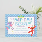 Elmo en Abby Verjaardag Kaart (Staand voorkant)