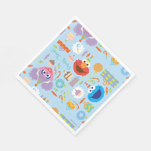 Elmo en Abby Verjaardag Servet (Hoek)