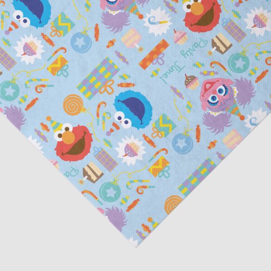 Elmo en Abby Verjaardag Tissuepapier (Detail)