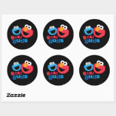 Elmo en Cookie Besties Ronde Sticker (Vel)