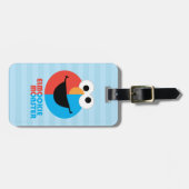 Elmo en Cookie Half Face Bagagelabel (Voorkant horizontaal)