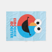 Elmo en Cookie Half Face Fleece Deken (Voorkant (Horizontaal))