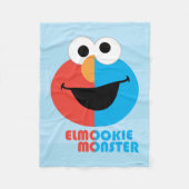 Elmo en Cookie Half Face Fleece Deken (Voorkant)