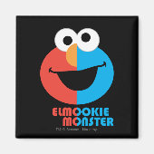 Elmo en Cookie Half Face Magneet (Voorkant)