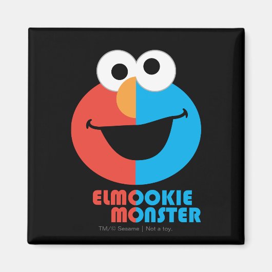 Elmo en Cookie Half Face Magneet (Voorkant)