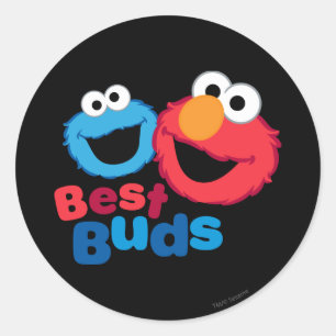 Elmo en Cookie-vrienden Ronde Sticker