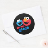 Elmo en Cookie-vrienden Ronde Sticker (Envelop)