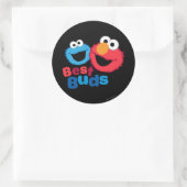 Elmo en Cookie-vrienden Ronde Sticker (Tas)