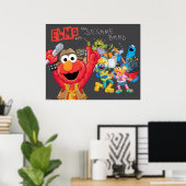 Elmo en de Sesamband Poster (Thuiskantoor)