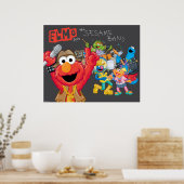 Elmo en de Sesamband Poster (Keuken)