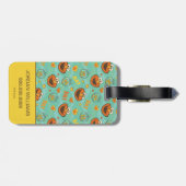 Elmo en Goldfish Pattern Bagagelabel (Achterkant horizontaal)