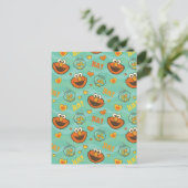 Elmo en Goldfish Pattern Briefkaart (Staand voorkant)