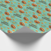 Elmo en Goldfish Pattern Cadeaupapier (Hoek)