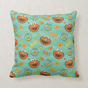 Elmo en Goldfish Pattern Kussen