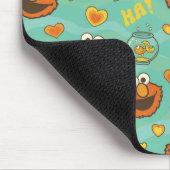 Elmo en Goldfish Pattern Muismat (Hoek)