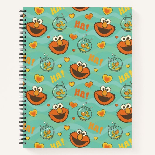 Elmo en Goldfish Pattern Notitieboek (Voorkant)