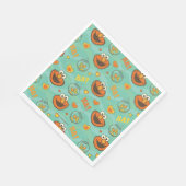 Elmo en Goldfish Pattern Servet (Hoek)