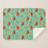 Elmo en Goldfish Pattern Sherpa Deken (Voorkant (horizontaal))