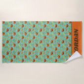 Elmo en Goldfish Pattern Strandlaken (Voorkant)