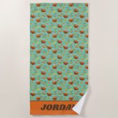 Elmo en Goldfish Pattern Strandlaken (Voorkant)