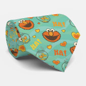 Elmo en Goldfish Pattern Stropdas (Opgerold)