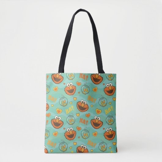 Elmo en Goldfish Pattern Tote Bag (Voorkant)