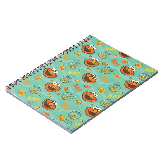 Elmo en Goudvis Patroon Notitieboek (Linkerzijde)