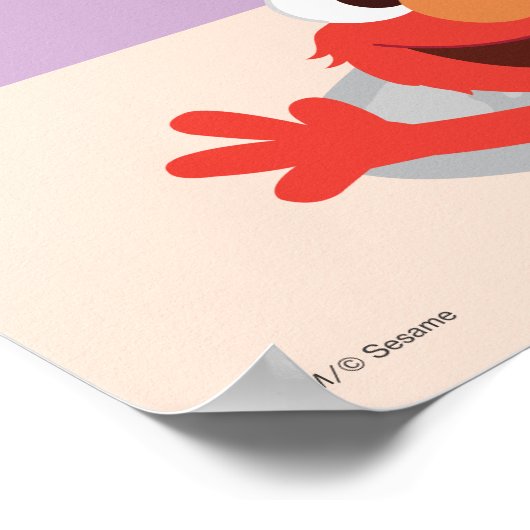 Elmo en Grover | Zoo Scene Poster (Hoek)