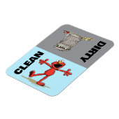 Elmo en Oscar "Schoon of Vies" Afwasmachine Magneet (Linkerzijde)