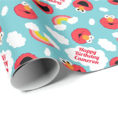 Elmo en Rainbows Pattern Cadeaupapier (Rol Hoek)