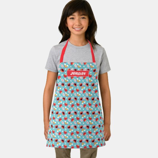 Elmo en Rainbows Pattern Schort (Insitu)