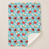 Elmo en Rainbows Pattern Sherpa Deken (Voorkant)