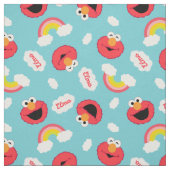 Elmo en Rainbows Pattern Stof (Swatch)